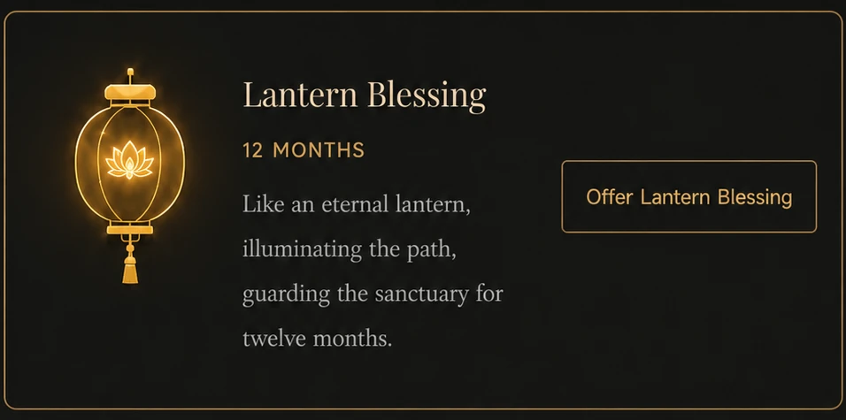 Lantern Blessing — 12 Months