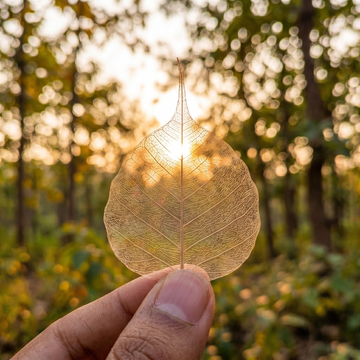Bodhi leaf — impermanence and enlightenment